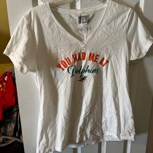 Women’s Miami Dolphins V Neck Shirt 3XL